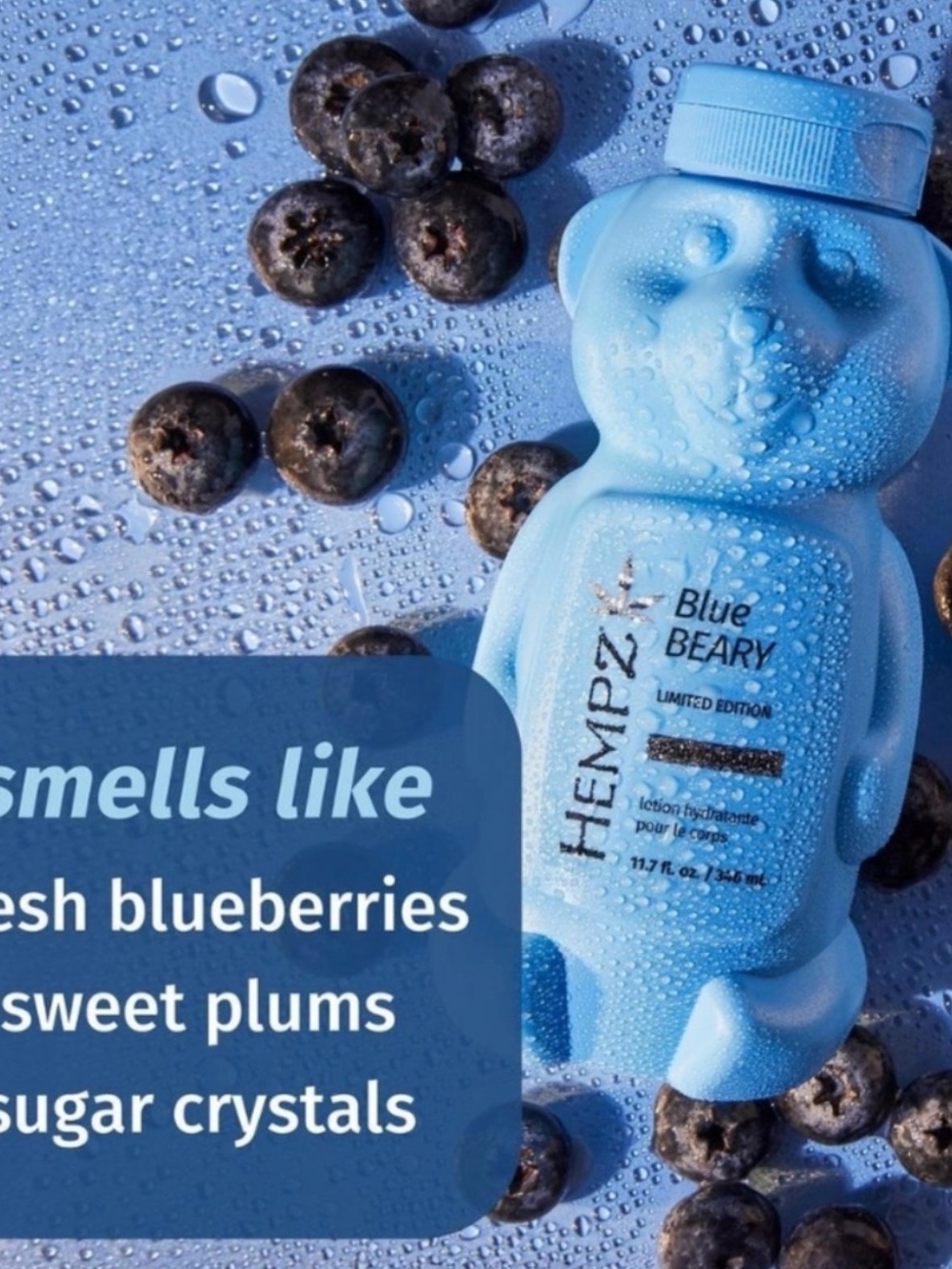 Hempz Blue Beary Body Moisturizer - NEW/SEALED - Picture 4 of 4